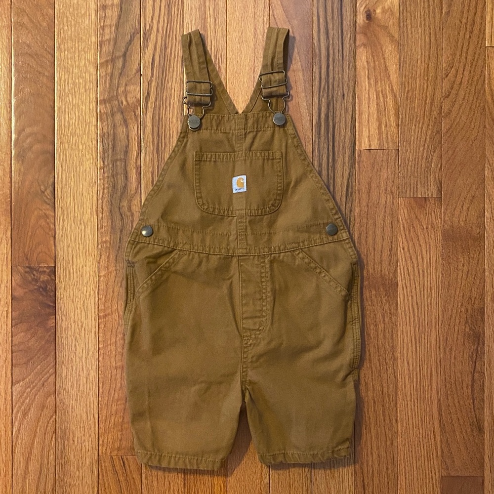 Carhartt Kids' Tan/Brown Short Overalls